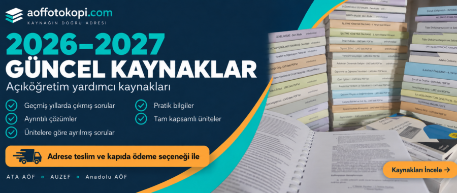 Açıköğretim Güncel Kaynak