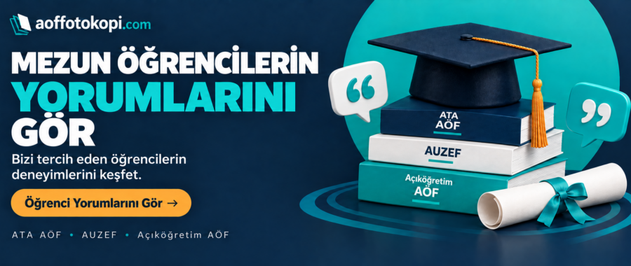 Açıköğretim ders Kaynakları